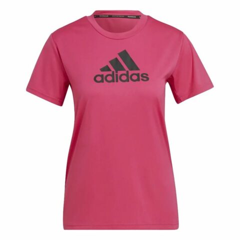 Γυναικεία Μπλούζα με Κοντό Μανίκι Adidas Designed 2 Move Logo Φούξια
