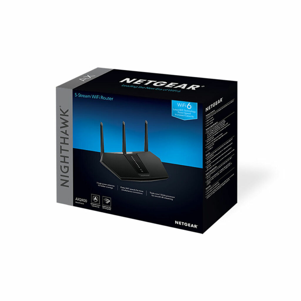 Router Netgear RAX30-100EUS 2400 Mbit/s Μαύρο