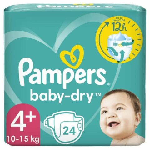 Πανάκια μιας χρήσης Pampers Baby-Dry 4+ 4 (24 uds)