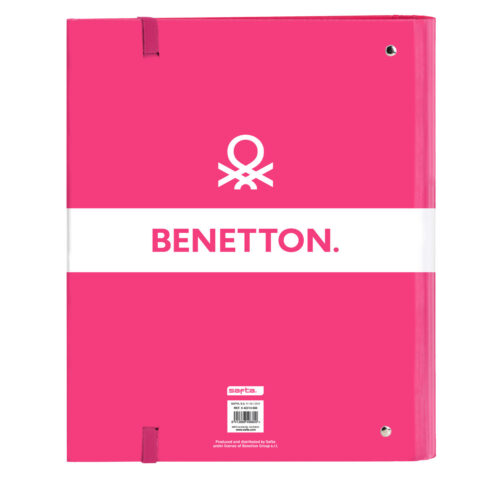 Φάκελος δακτυλίου Benetton Raspberry Φούξια (27 x 32 x 3.5 cm)