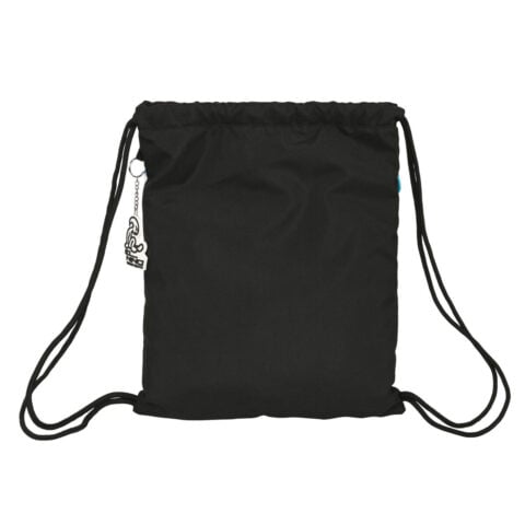 Σχολική Τσάντα με Σχοινιά El Niño Green bali Μαύρο (35 x 40 x 1 cm)