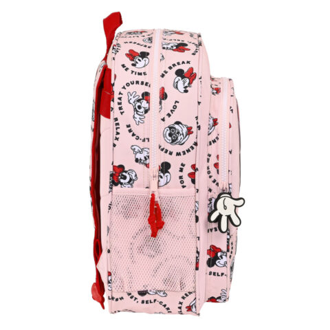 Σχολική Τσάντα Minnie Mouse Me time Ροζ (32 x 38 x 12 cm)