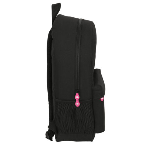 Σχολική Τσάντα Kappa Black and pink Μαύρο (30 x 46 x 14 cm)