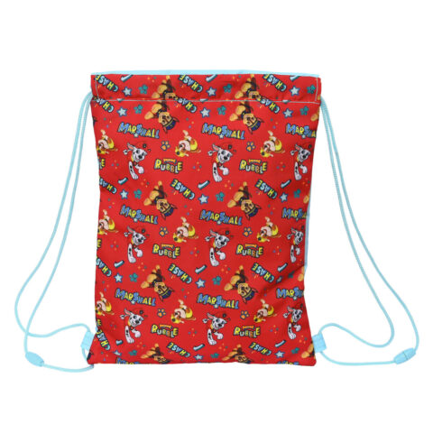 Σχολική Τσάντα με Σχοινιά The Paw Patrol Funday Κόκκινο Ανοιχτό Μπλε (26 x 34 x 1 cm)