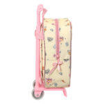 Σχολική Τσάντα με Ρόδες Princesses Disney Magical Μπεζ Ροζ (22 x 27 x 10 cm)