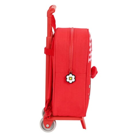 Σχολική Τσάντα με Ρόδες Hello Kitty Spring Κόκκινο (22 x 27 x 10 cm)