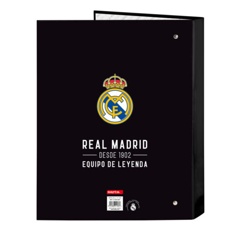 Φάκελος δακτυλίου Real Madrid C.F. Corporativa Μαύρο A4 (26.5 x 33 x 4 cm)