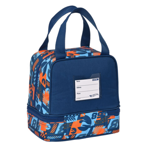 Τσάντα Γεύματος Hot Wheels Speed club Πορτοκαλί Ναυτικό Μπλε 20 x 20 x 15 cm