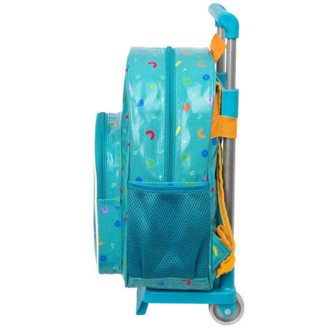 Σχολική Τσάντα με Ρόδες CoComelon Back to class Ανοιχτό Μπλε (26 x 34 x 11 cm)
