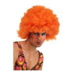 Περούκα με Σγουρά Μαλλιά Πορτοκαλί