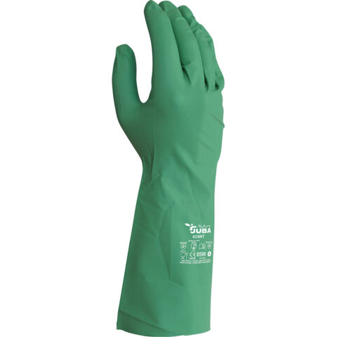 Γάντια Εργασίας JUBA Βιοδιασπάσιμο Πράσινο Νιτρίλιο