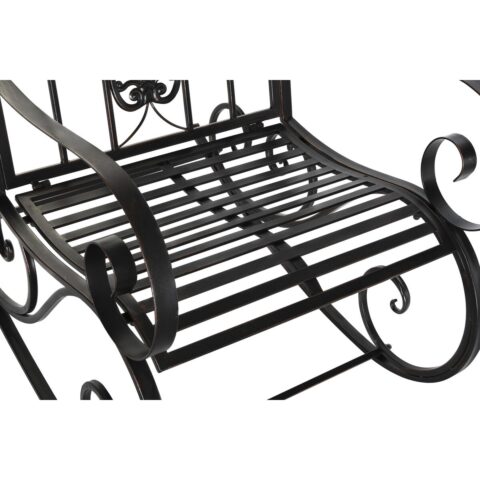 Κουνιστή Καρέκλα DKD Home Decor Μαύρο Μέταλλο Αλουμίνιο 63 x 89 x 92 cm