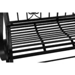 Κουνιστή Καρέκλα DKD Home Decor Μαύρο Μέταλλο 118 x 90 x 92 cm