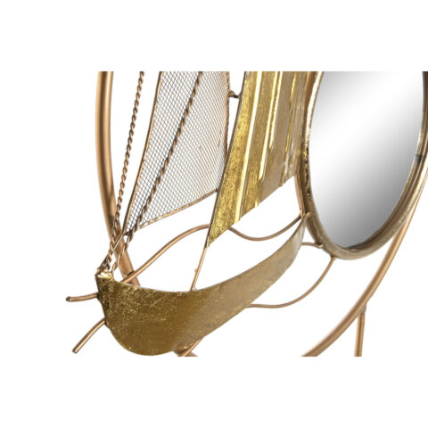 Διακοσμητική Φιγούρα DKD Home Decor Καθρέφτης Χρυσό Μέταλλο Μεσογείακός (53 x 9 x 67 cm)