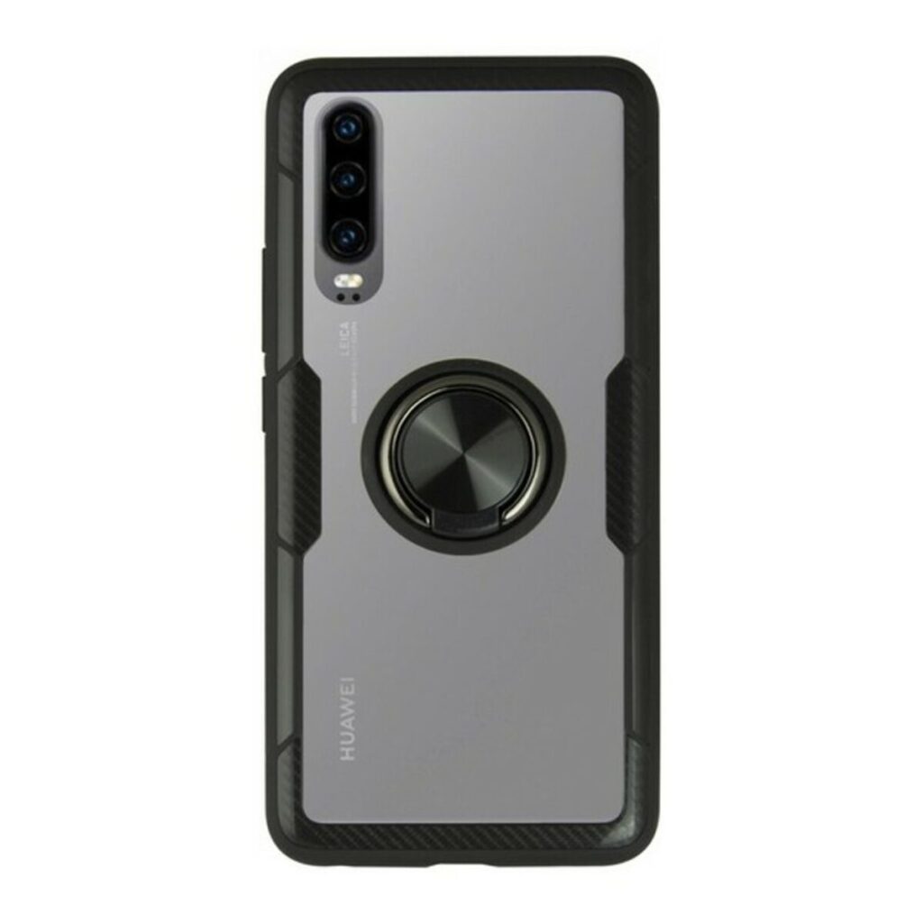 θήκη Κινητού με Δακτύλιο Huawei P30 KSIX 360 Ring Μαύρο