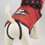 Παλτό Σκύλου Minnie Mouse Μαύρο Κόκκινο XXS
