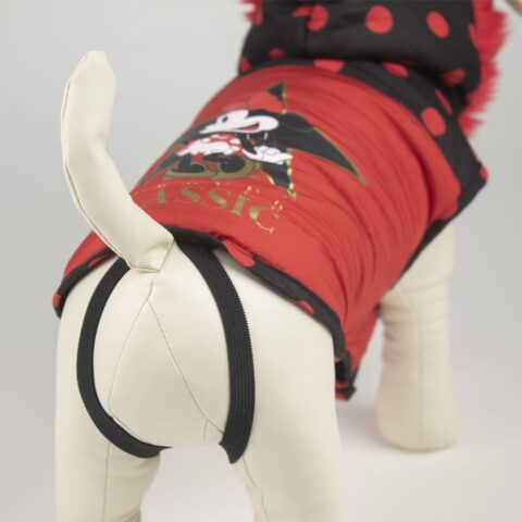 Παλτό Σκύλου Minnie Mouse Μαύρο Κόκκινο XXS