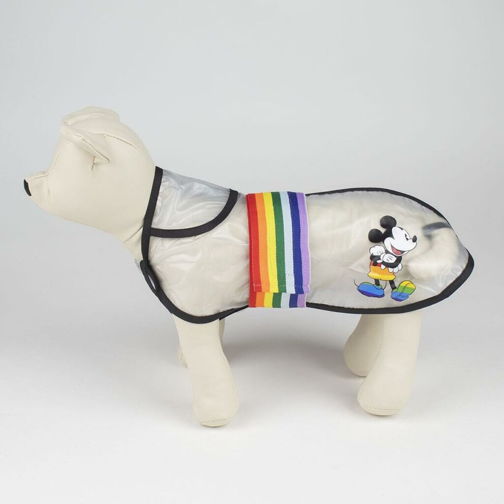 Αδιάβροχο Σκύλου Disney Pride Διαφανές Μαύρο M