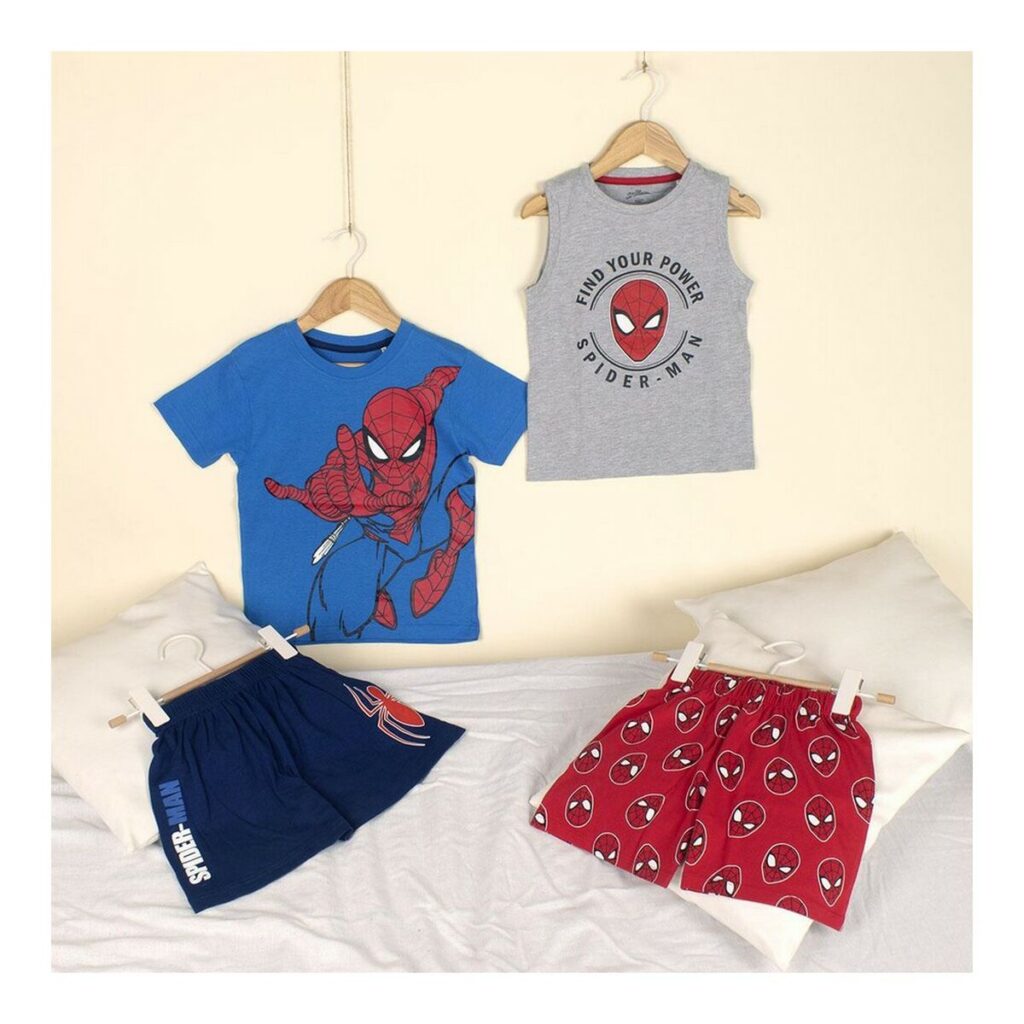 Kαλοκαιρινή παιδική πιτζάμα Spiderman Γκρι