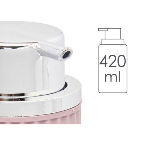 Διανομέας Σαπουνιού Ροζ Πλαστική ύλη 32 Μονάδες (420 ml)