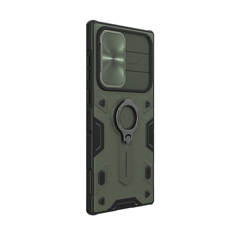 Case CamShield Armor for Samsung Galaxy S22 Ultra (Dark green)