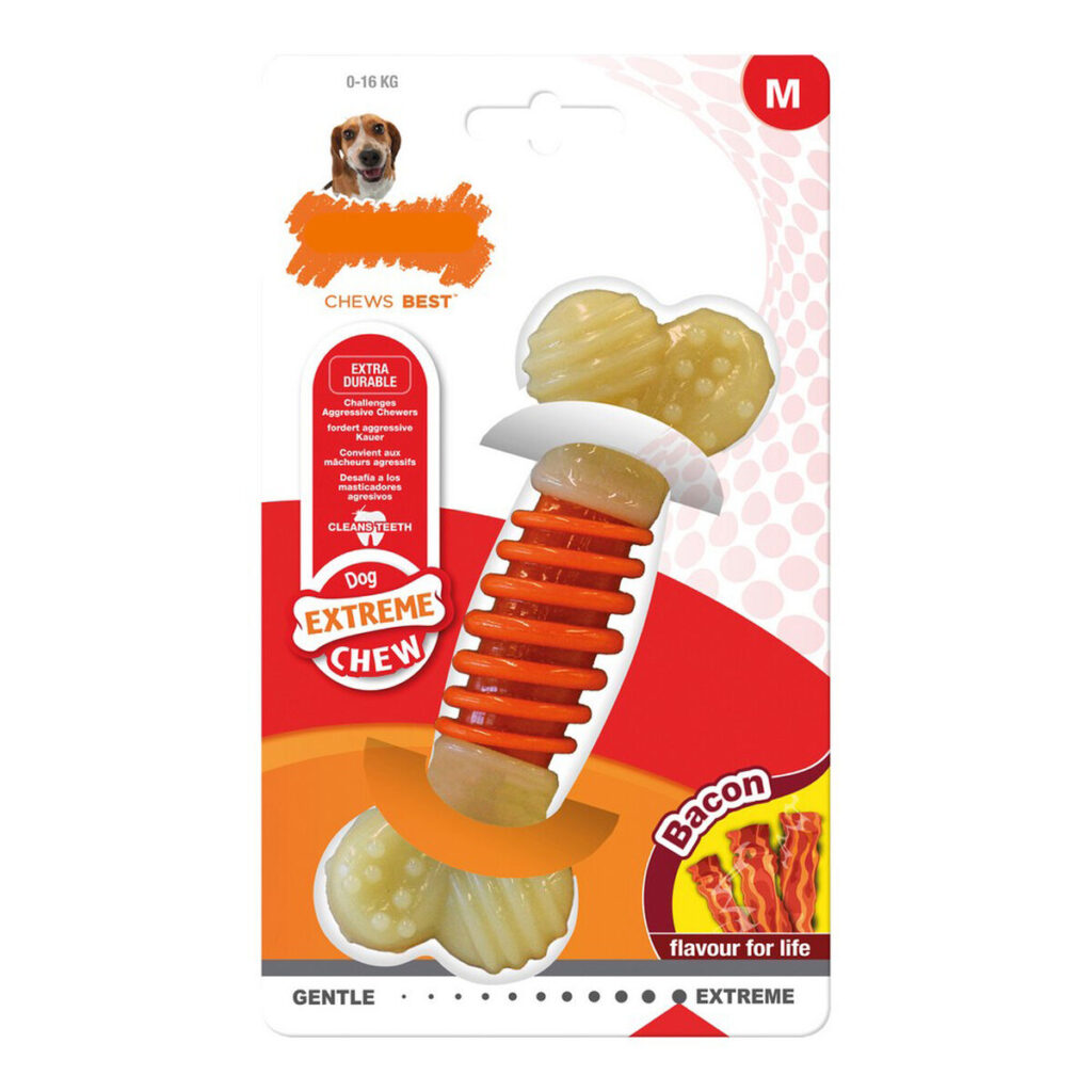 Μασητικό Οδοντοφυΐας Σκύλου Nylabone Extreme Chew Pro Action Bacon Μέγεθος M Nylon
