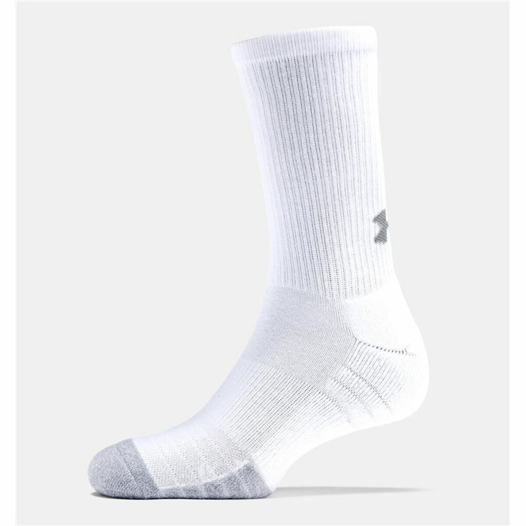 Αθλητικές Κάλτσες Under Armour Heatgear 3 Μονάδες Λευκό