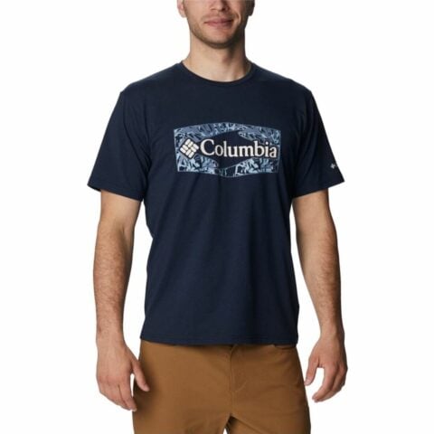 Ανδρική Μπλούζα με Κοντό Μανίκι Columbia Sun Trek™ Graphic  Μπλε Πολύχρωμο