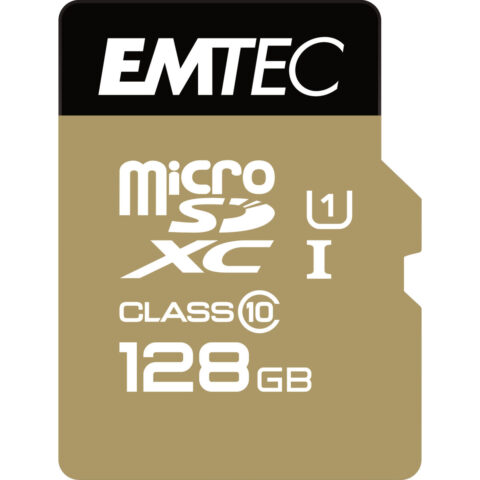 Κάρτα Μνήμης Micro SD με Αντάπτορα EMTEC microSD Class10 Gold+ 128GB 128 GB