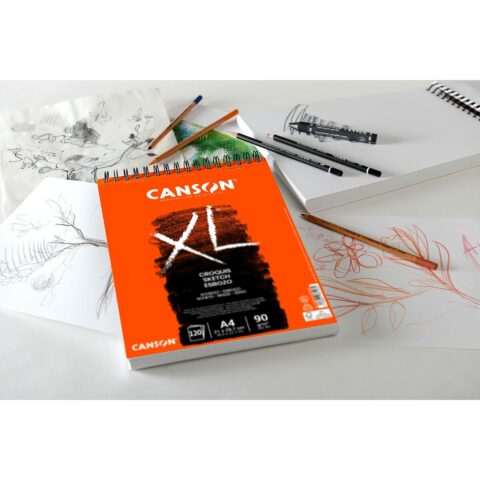 Σημειωματάριο Σχεδίου Canson XL Esboso 20 Φύλλα Λευκό Φυσικό A4 5 Μονάδες 90 g/m²