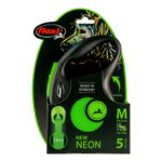 Λουρί Σκύλου Flexi NEW NEON 5 m Μέγεθος M Πράσινο