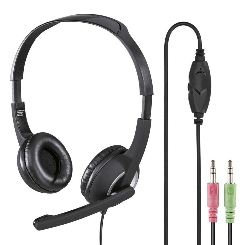 Ακουστικά Hama Essential HS 300 Μαύρο Γκρι
