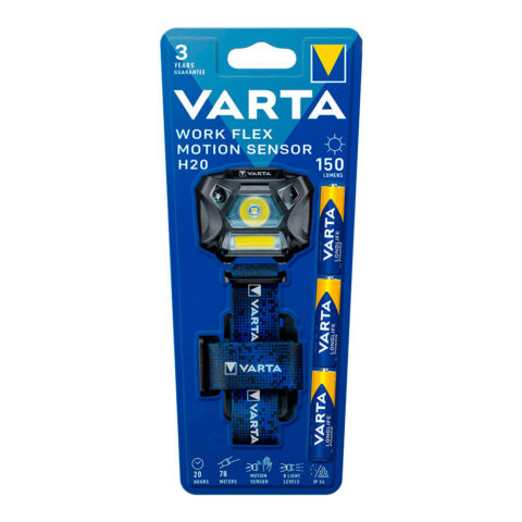 Προβολέας με LED για το Κεφάλι Varta Work Flex H20 Αισθητήρας Kίνησης 150 Lm