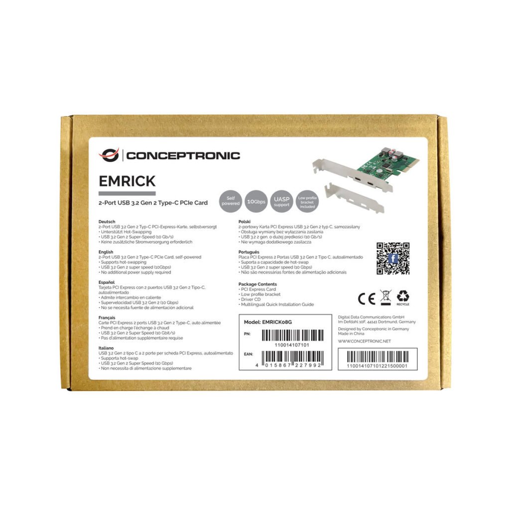 Κάρτα PCI Conceptronic EMRICK08G