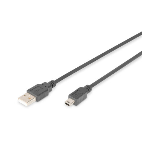 Καλώδιο USB σε Mini USB Digitus AK-300108-030-S 3 m Μαύρο