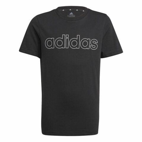 Παιδικό Μπλούζα με Κοντό Μανίκι Adidas Essentials Μαύρο