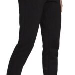 Μακρύ Αθλητικό Παντελόνι  Adidas Essentials Fleece Logo Γυναίκα Μαύρο
