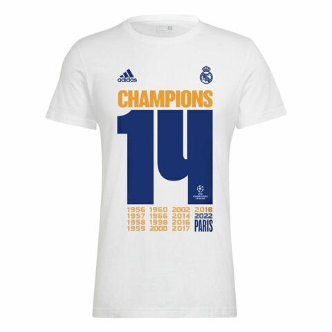 Ανδρικά Κοντομάνικα Πουκάμισα Ποδοσφαίρου Adidas Real Madrid Champions 2022