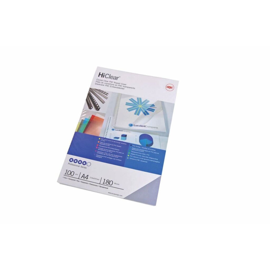 Κάλυμμα βιβλίων GBC HiClear 100 Μονάδες Διαφανές PVC A4