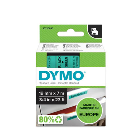 Πλαστικοποιημένη Ταινία για Στυλό Dymo D1 45809 LabelManager™ Μαύρο Πράσινο (5 Μονάδες)