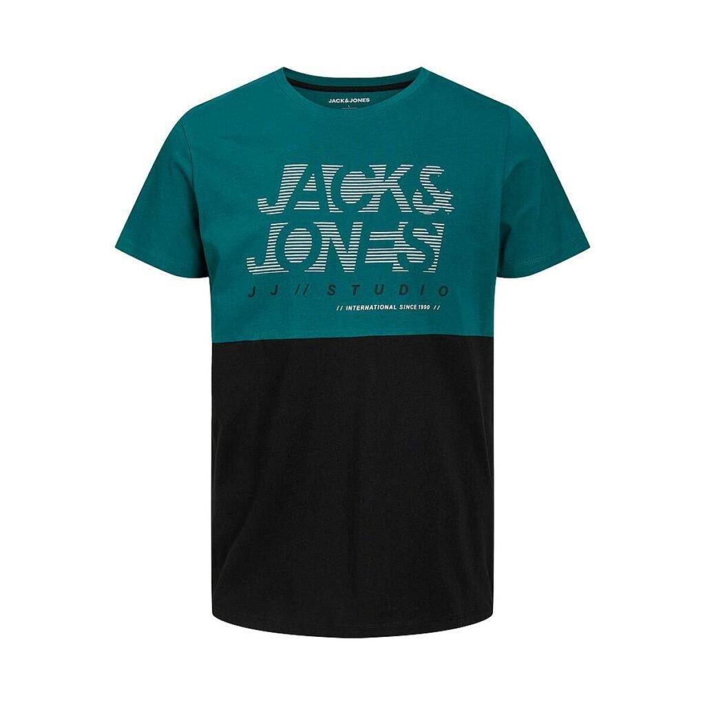 Ανδρική Μπλούζα με Κοντό Μανίκι Jack & Jones TEE SS CREW NECK 12226385 Πράσινο