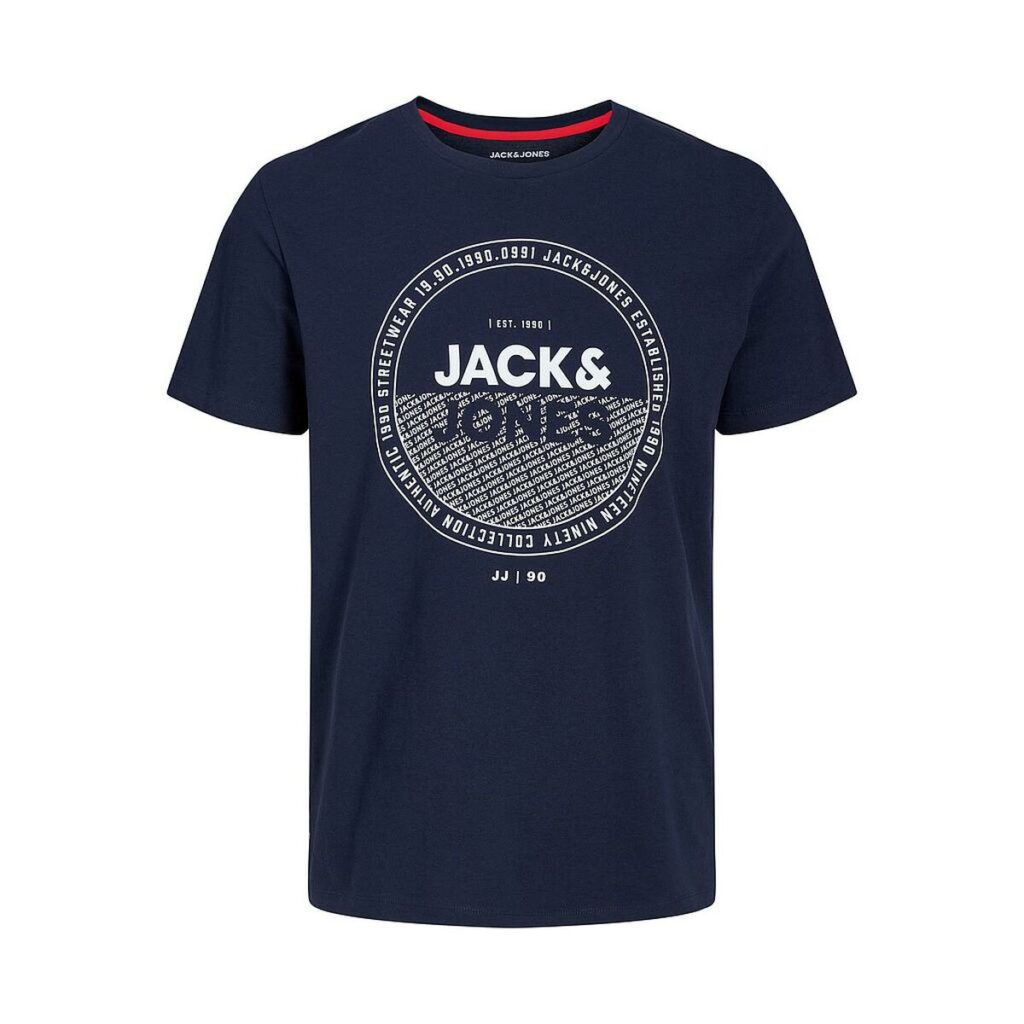 Ανδρική Μπλούζα με Κοντό Μανίκι  TEE SS CREW NECK Jack & Jones 12221002 Ναυτικό Μπλε