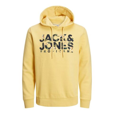 Ανδρικό Φούτερ με Κουκούλα Jack & Jones JJBECS SHAPE SWEAT HOOD 12225417  Κίτρινο