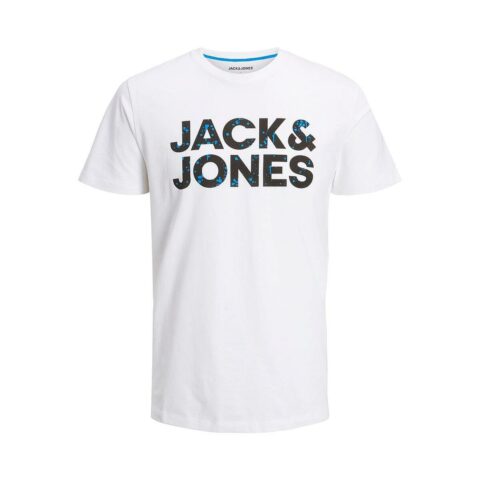 Μπλούζα με Κοντό Μανίκι Jack & Jones TEE SS CREW NECK JNR 12224104  Λευκό