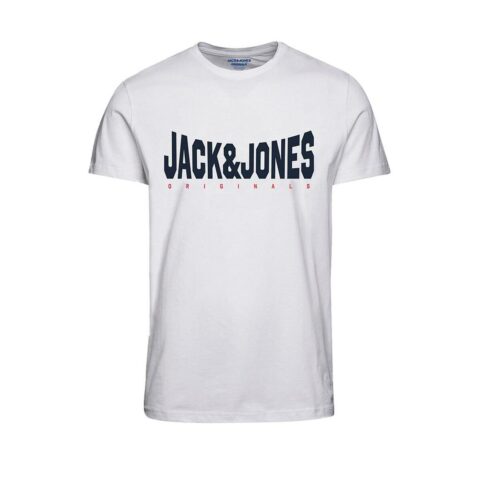 Ανδρική Μπλούζα με Κοντό Μανίκι Jack & Jones JORMARQUE TEE SS 12232652 Λευκό