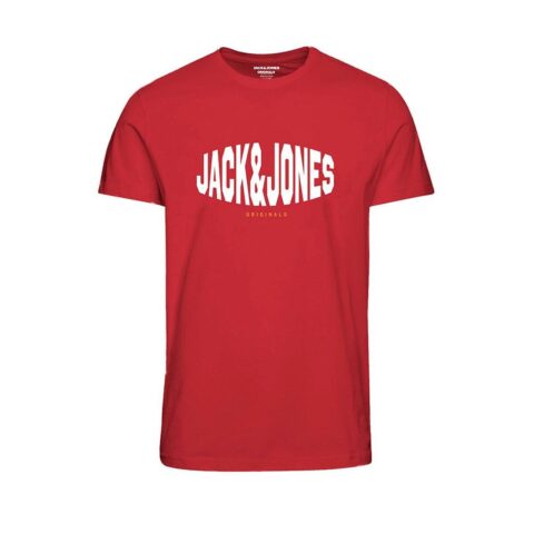 Ανδρική Μπλούζα με Κοντό Μανίκι Jack & Jones JORMARQUE TEE SS 12232652 Κόκκινο