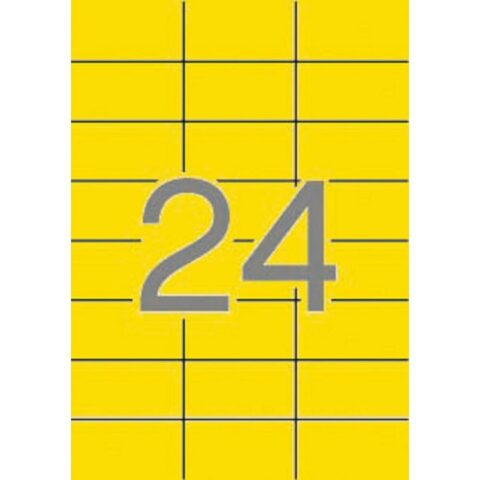 Κόλλες/Ετικέτες Apli Κίτρινο 70 x 37 mm