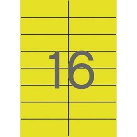 Κόλλες/Ετικέτες Apli    Κίτρινο 105 x 37 mm
