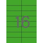 Κόλλες/Ετικέτες Apli    Πράσινο 105 x 37 mm