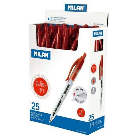 Μολύβι Milan P1 Κόκκινο 1 mm (25 Τεμάχια)